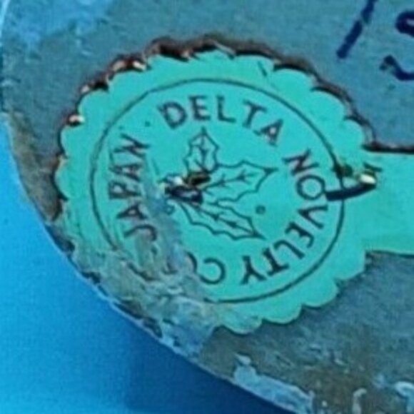 1950s Santa Claus Ornament Japan Red Felt Delta Novelty Bottle Brush Tree - Picture 4 of 10